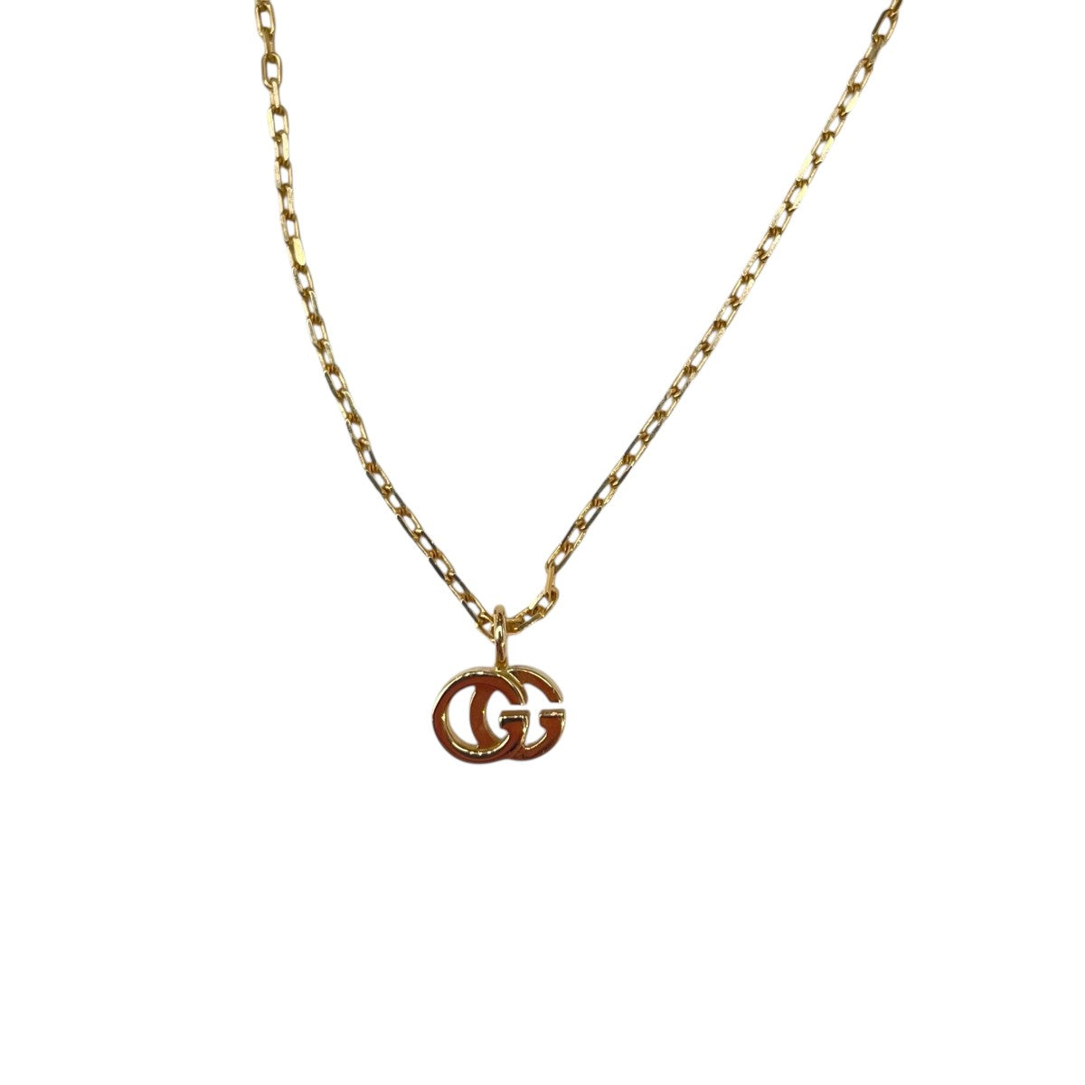 ★新品同様　グッチ GUCCI リングチャームネックレス ゴールド【確実正規品】 グッチ GUCCI 479221 J8400 ネックレス INTERLOCKING G S