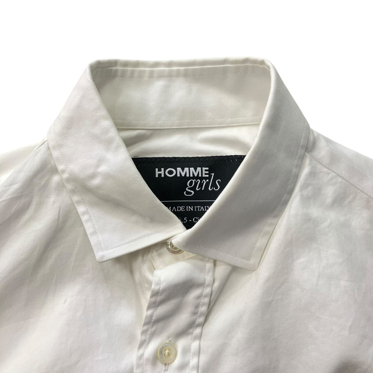 HOMME girls(HOMME girls) スーパークロップド シャツ ホワイト