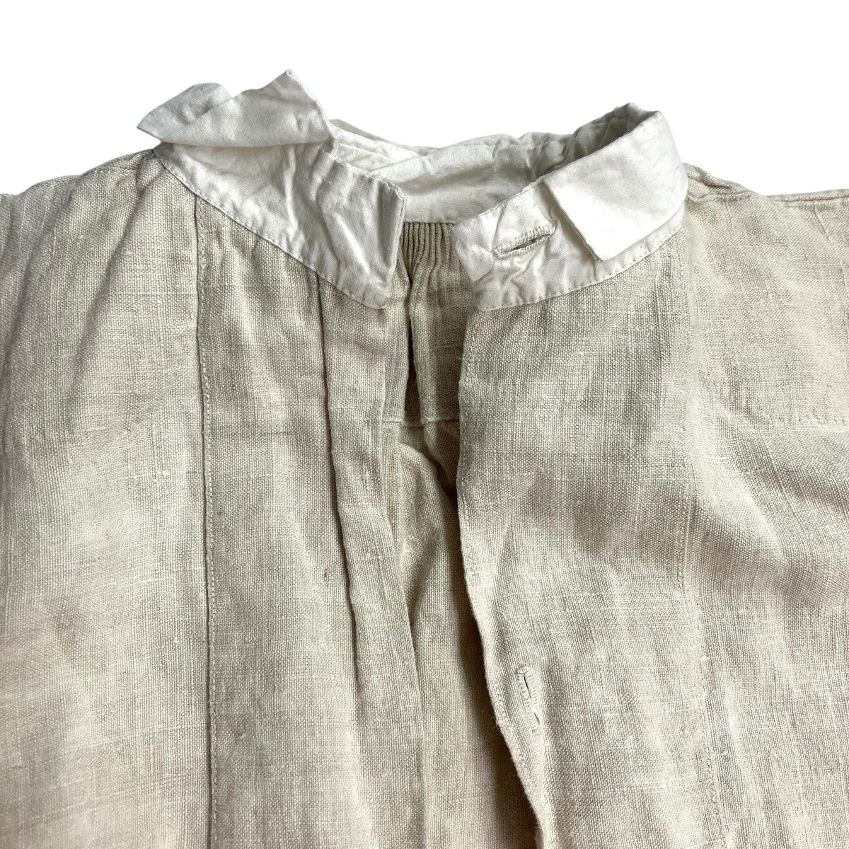 VINTAGE ~30s French Linen Smock 古着・中古-3枚目のアイテム画像