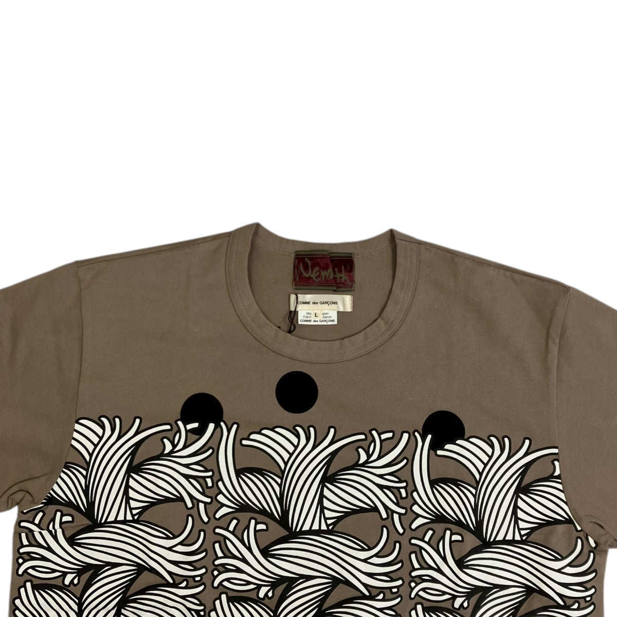 COMME des GARCONS×Nemeth TシャツON-T001 ON-T001 ライトブラウン 