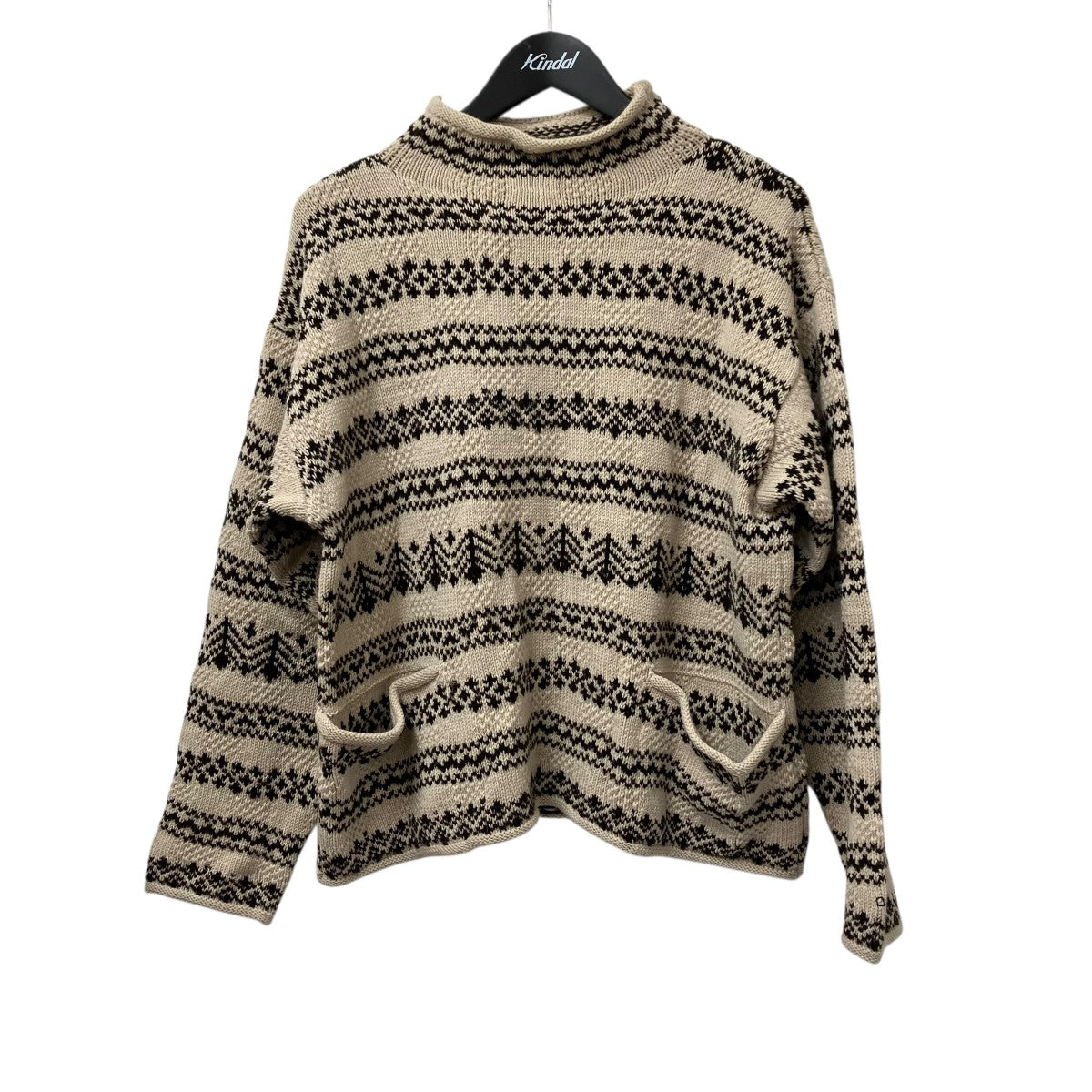 45R(フォーティファイブアール) ハイネックニット ブラウン サイズ 2