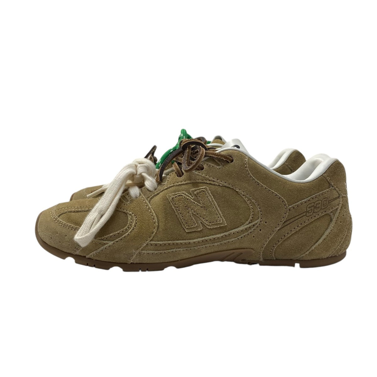 NEW BALANCE×MIU MIU 24SSスニーカー ベージュ×グリーン サイズ
