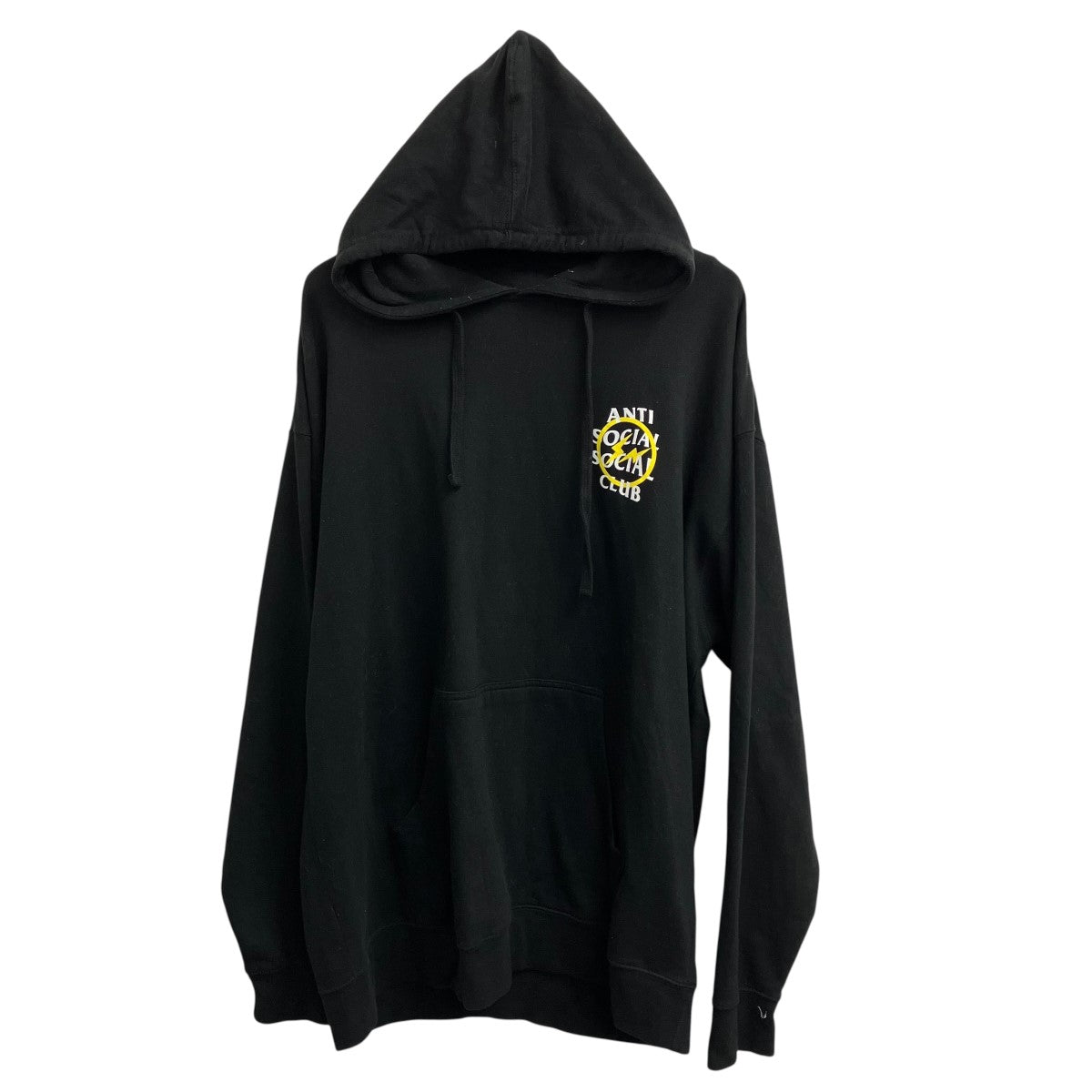 SAPEUR と ANTI SOCIAL CLUB パーカー 黒　L SAPEur×ANTI SOCIAL SOCIAL CLUB プルオーバーパーカーA0022-306
