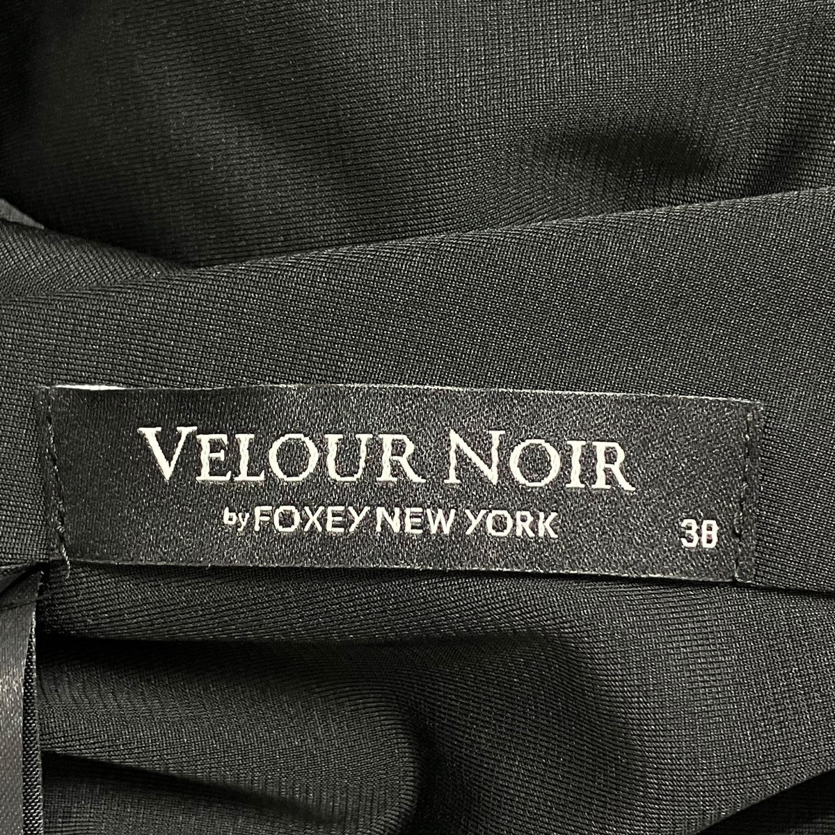 FOXEY NEW YORK フォクシーニューヨーク/ベルベット ワンピース 黒 FOXEY NEW YORK フォクシーニューヨーク/ベルベット ワンピース