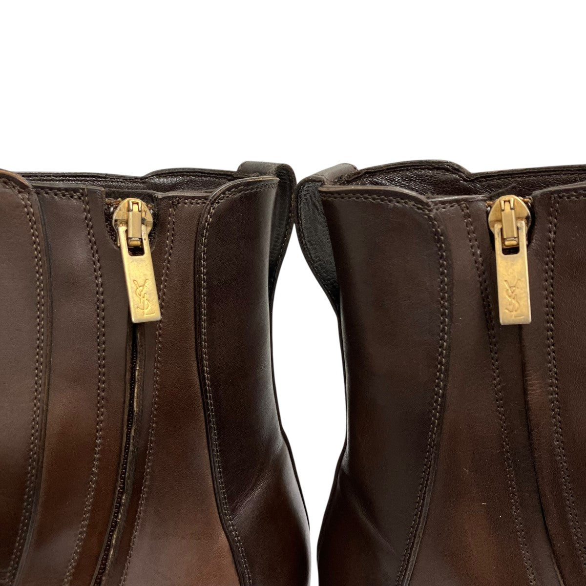 SAINT LAURENT XIV ブーツ ゴールド 41.5 希少】SAINT LAURENT XIV ブーツ ゴールド 41.5