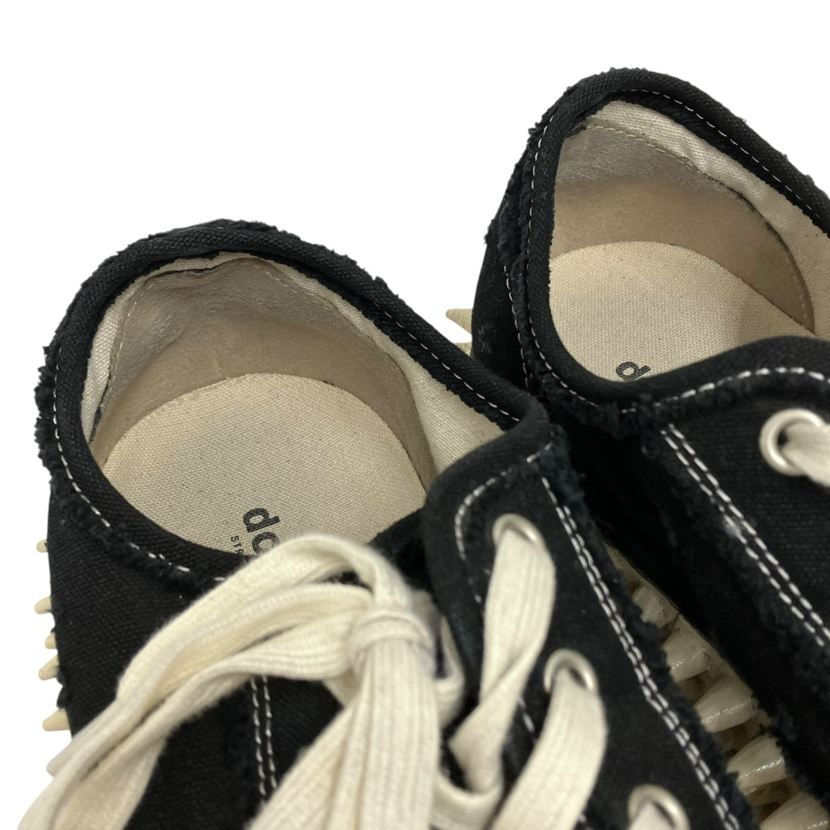 【関税込み】doublet ブラック Spiky キャンバス スニーカー doublet SPIKY CANVAS SNEAKER BLACK（ダブレット スパイキー