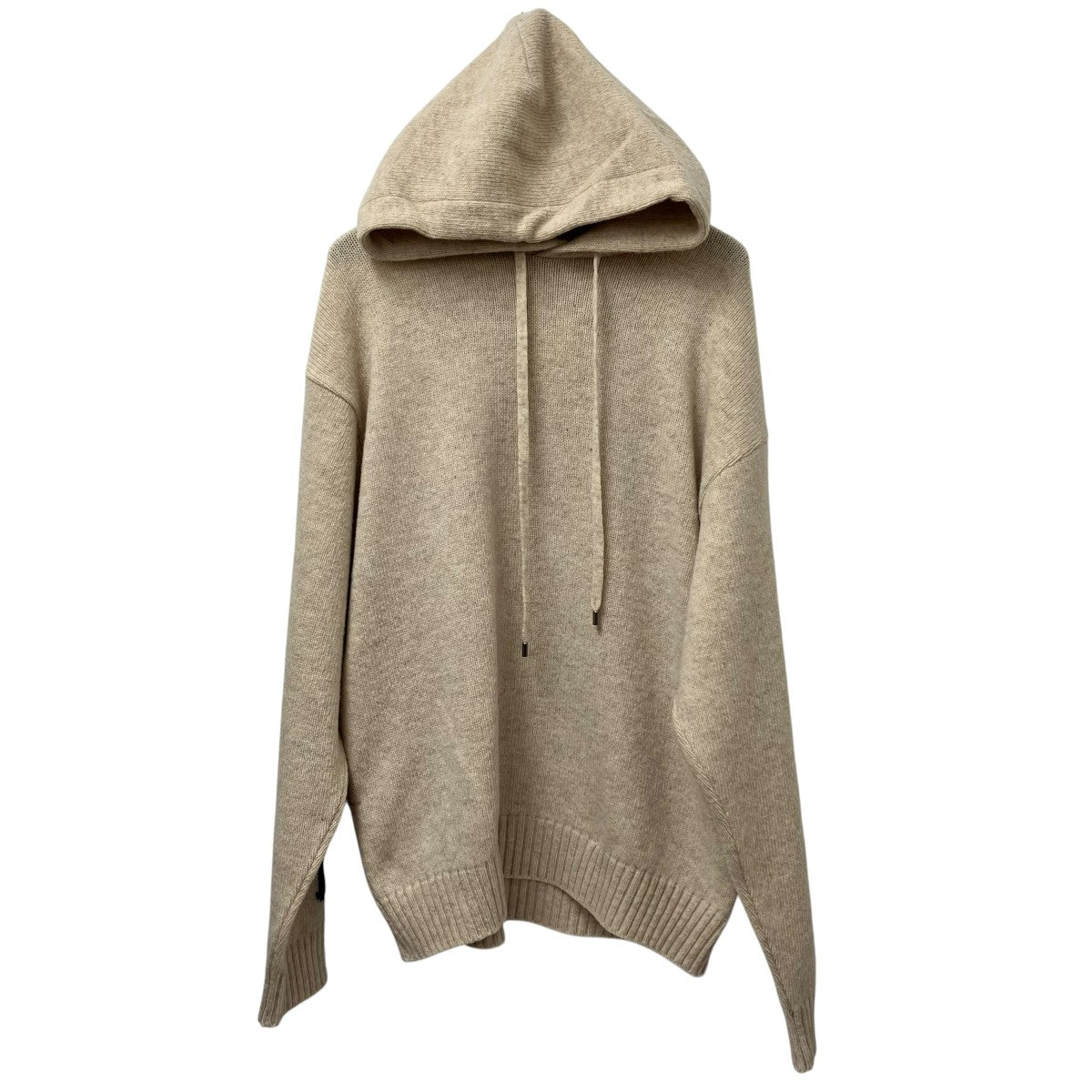 K様 ニット Mベージュ SHOPLIST限定】学院風丸襟ショート丈編みセーターニット