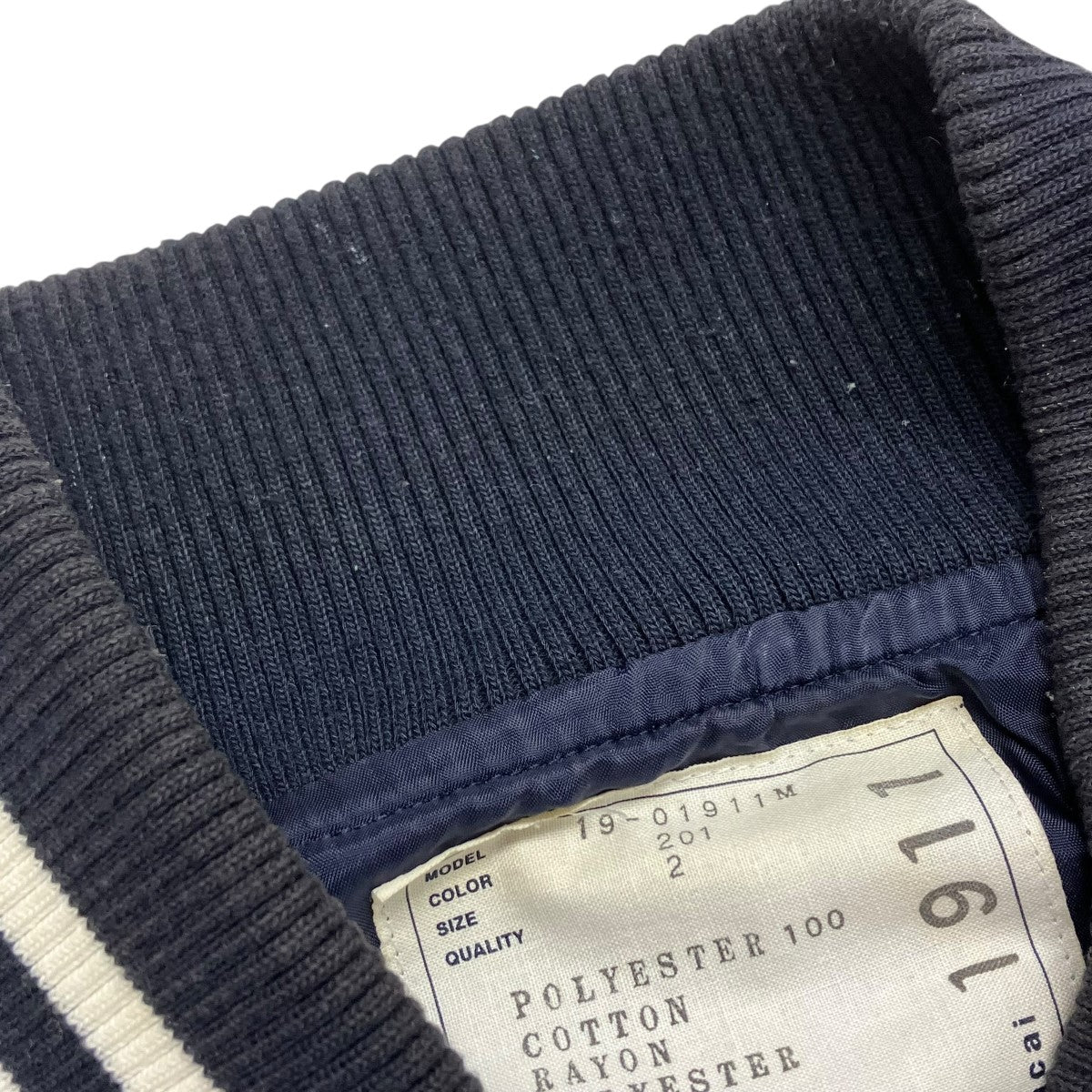 Sacai サカイ バンダナ ブルゾ ネイビー sacai(サカイ) バンダナ スカジャン19-01911M 19-01911M