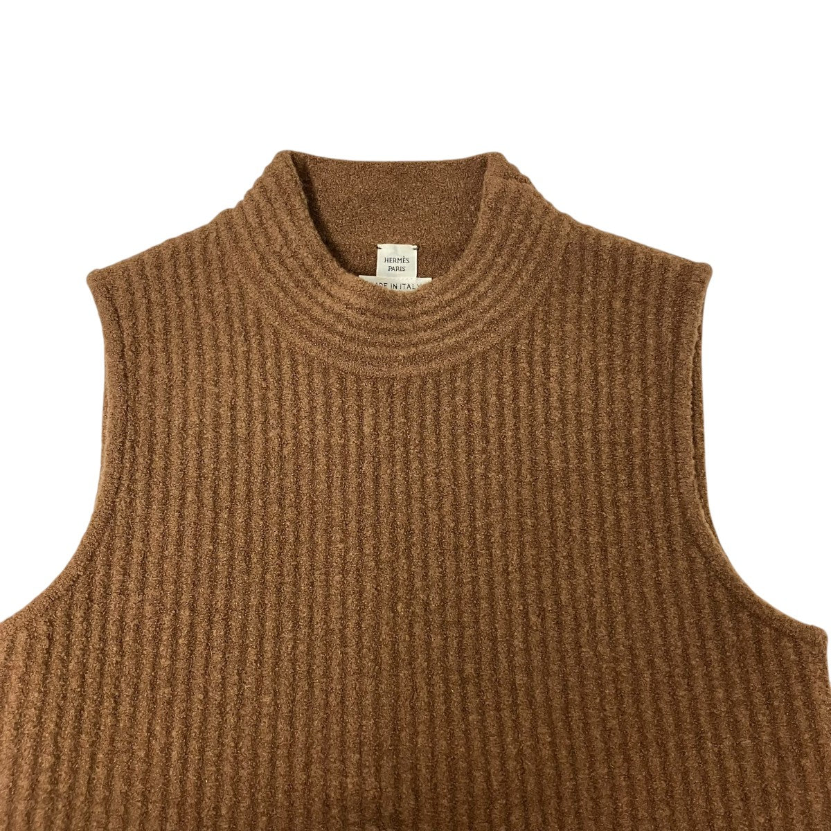 HERMES ノースリーブニット3H2643DJ 古着・中古-3枚目のアイテム画像