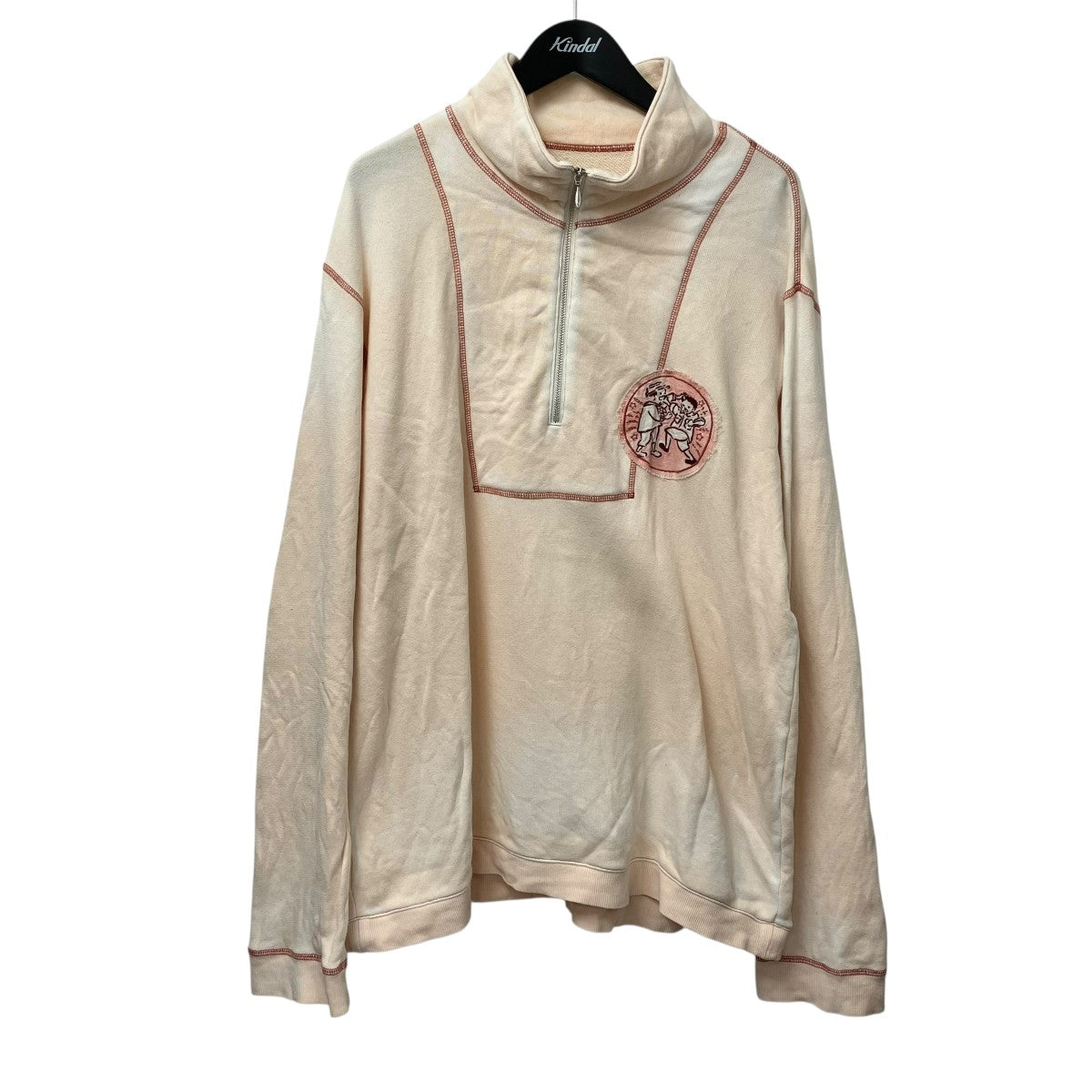 PORTER CLASSIC ハーフジップ ボーダー カットソー 日本製 PORTER CLASSIC ハーフジップ ボーダー カットソー 日本製
