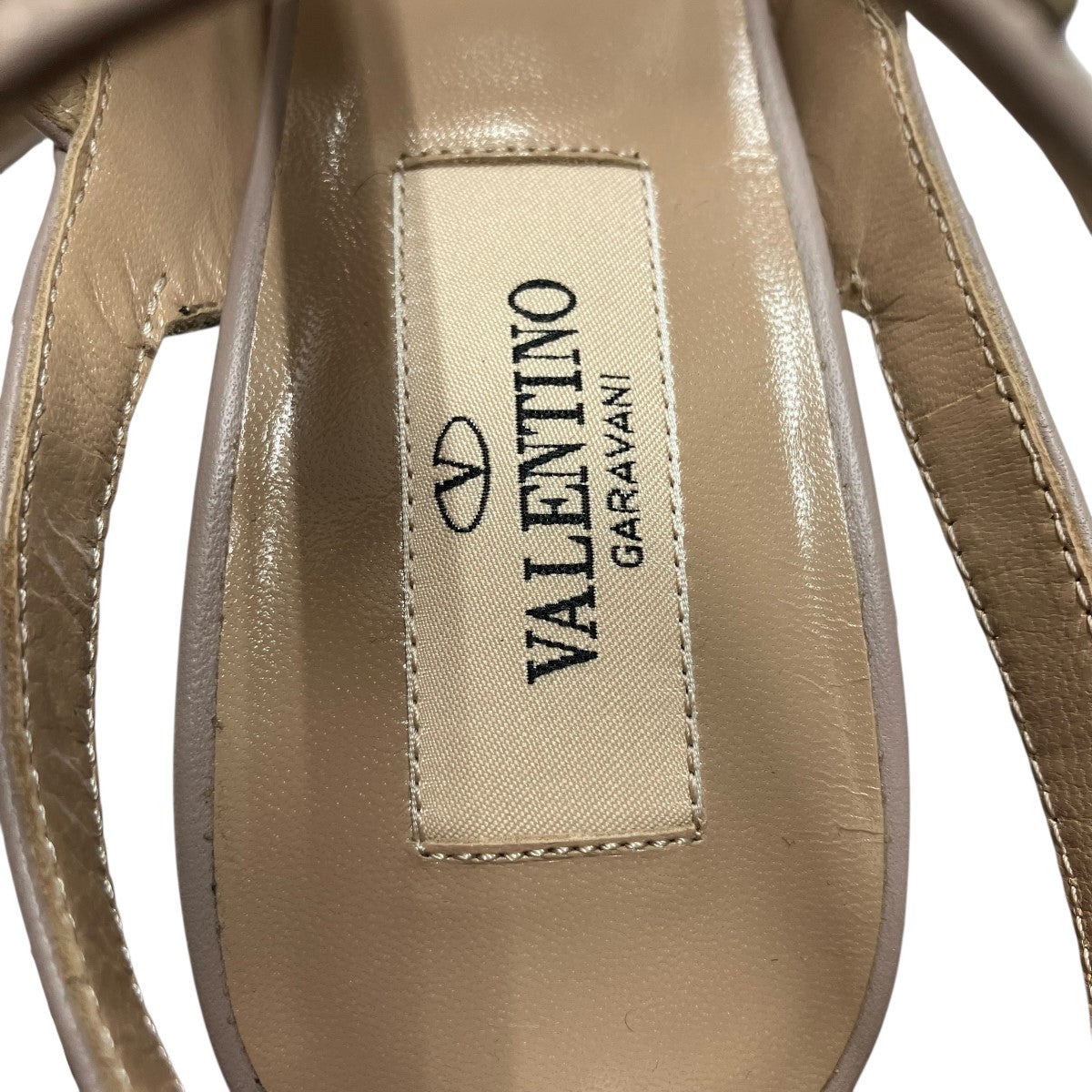 VALENTINO リボン付きハイヒールサンダル　一度のみ使用 VALENTINO(ヴァレンチノ) ANKLE STRAPヒールサンダルZW2S0393