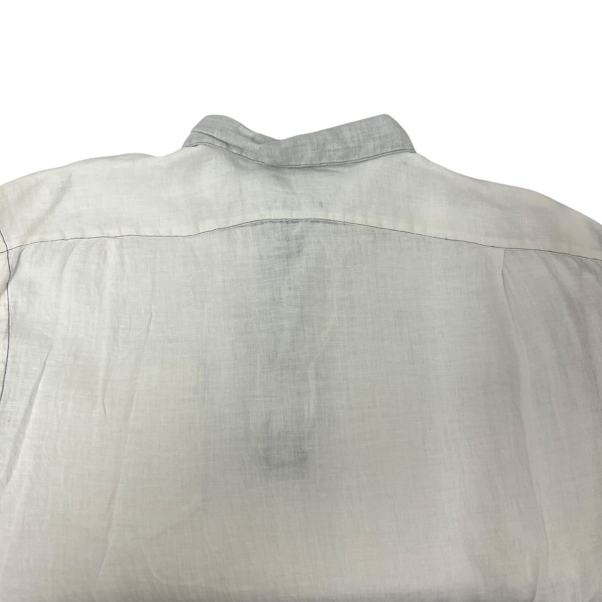 RALPH LAUREN 90s オープンカラー プルオーバー リネン ポニーなしシャツ 古着・中古-4枚目のアイテム画像