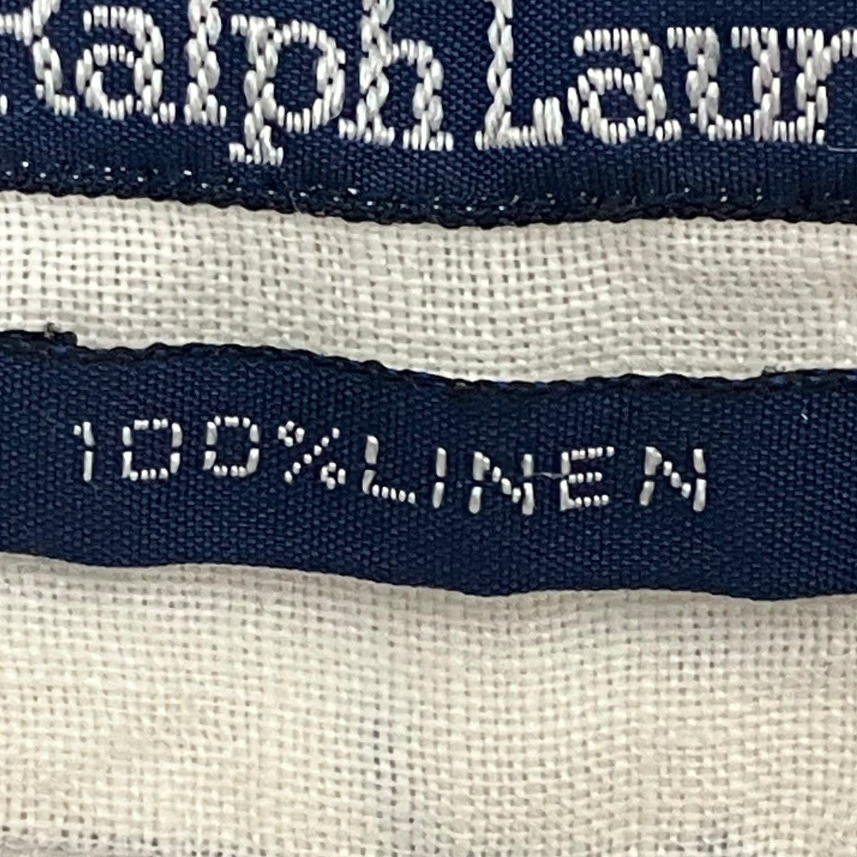 RALPH LAUREN 90s オープンカラー プルオーバー リネン ポニーなしシャツ 古着・中古-8枚目のアイテム画像