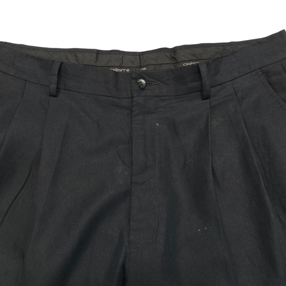 90s レーヨン100 スラックス Claiborne(Claiborne) 90sレーヨンスラックス ブラック サイズ