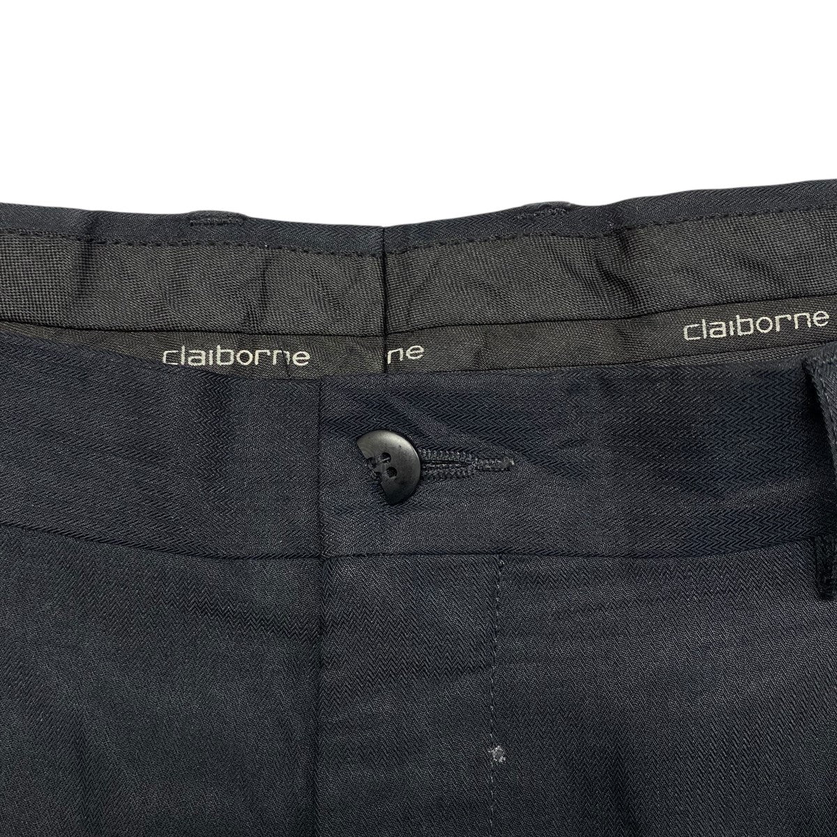 Claiborne(Claiborne) 90sレーヨンスラックス ブラック サイズ
