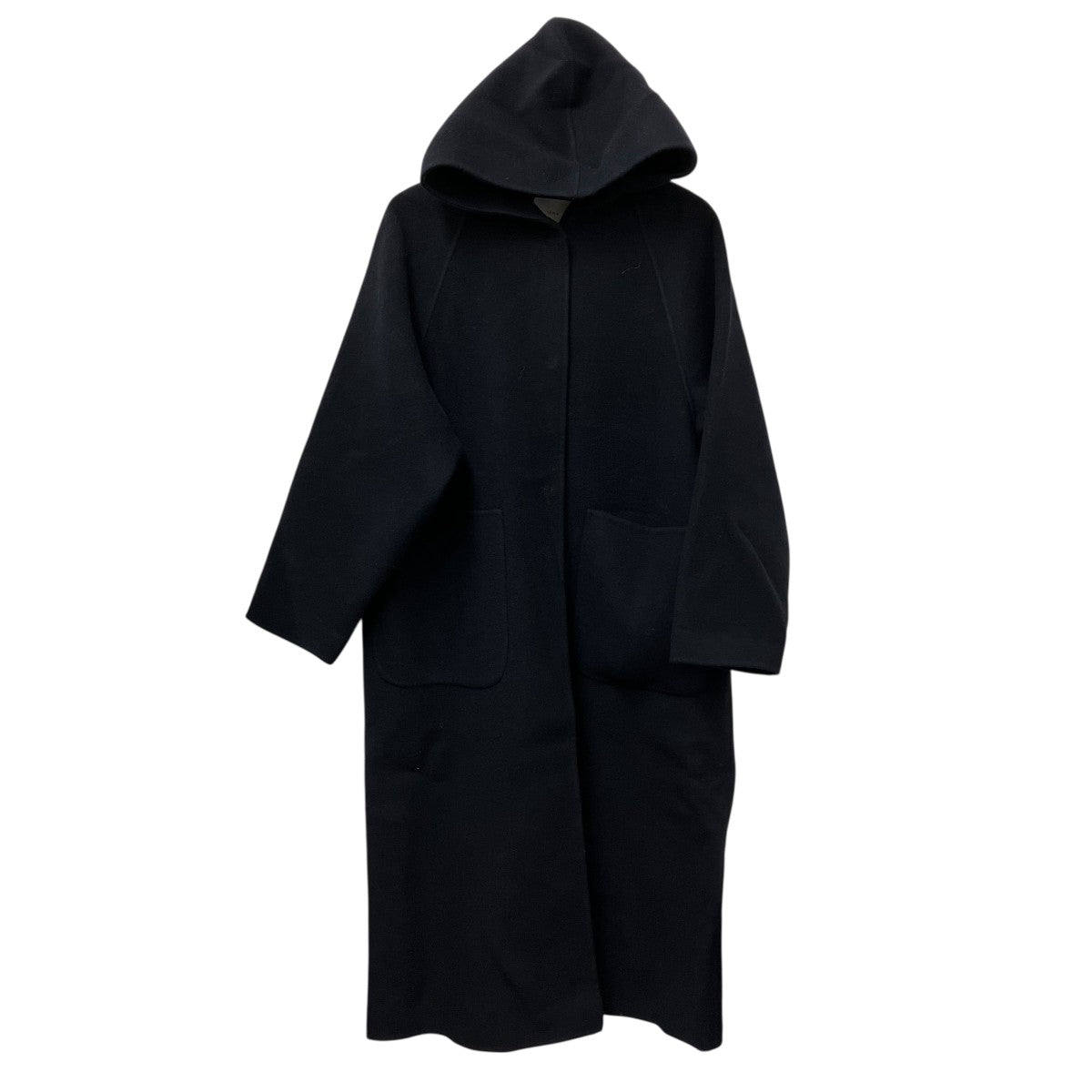 イエナ　IENA ラムウールノーカラーコート　ブラック36 新品タグ付き イエナ IENA ラムウールノーカラーコート ブラック36 新品タグ