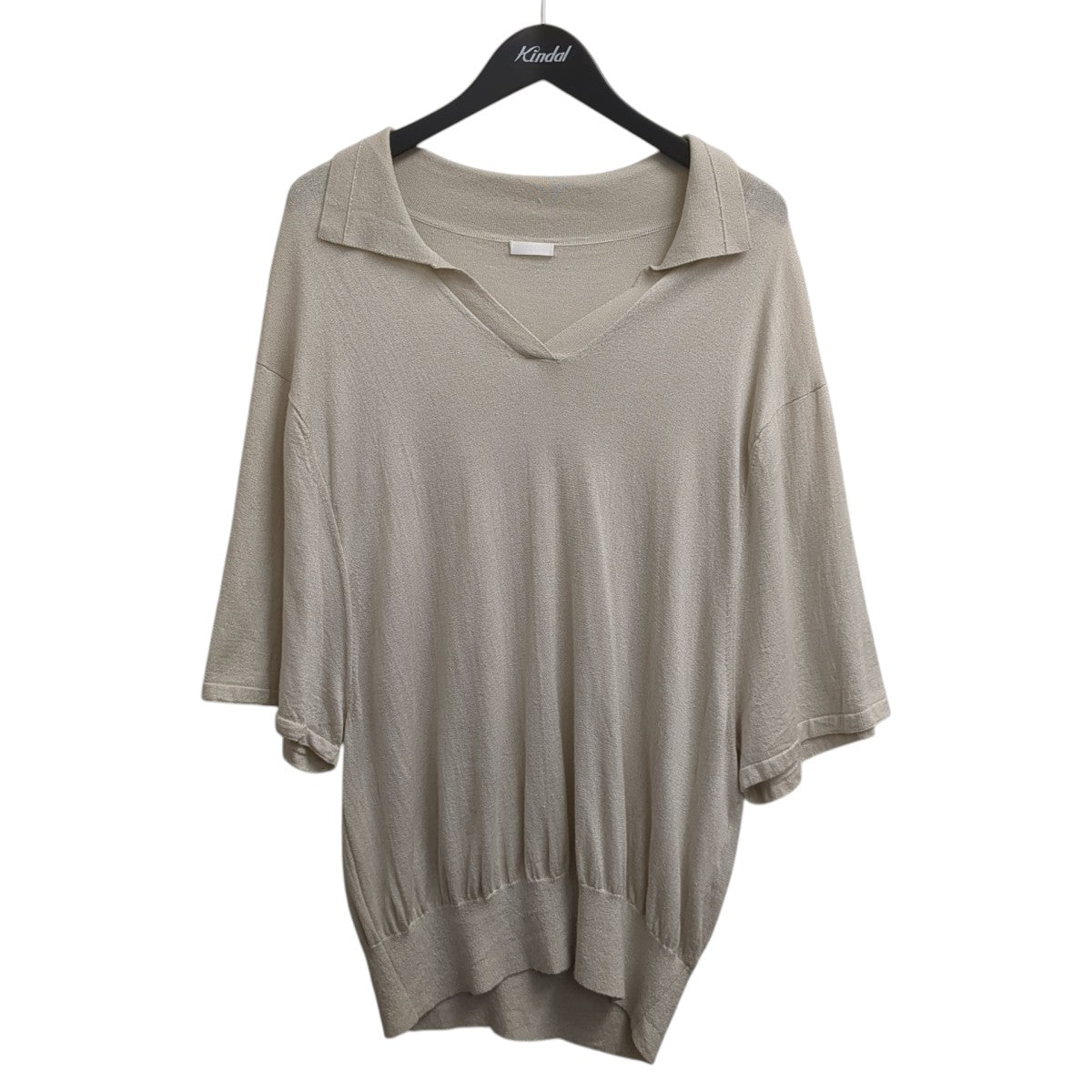 SEEALL OVERSIZED SKIPPER POLOニットポロシャツSAU43 KJ684 古着・中古-1枚目のアイテム画像