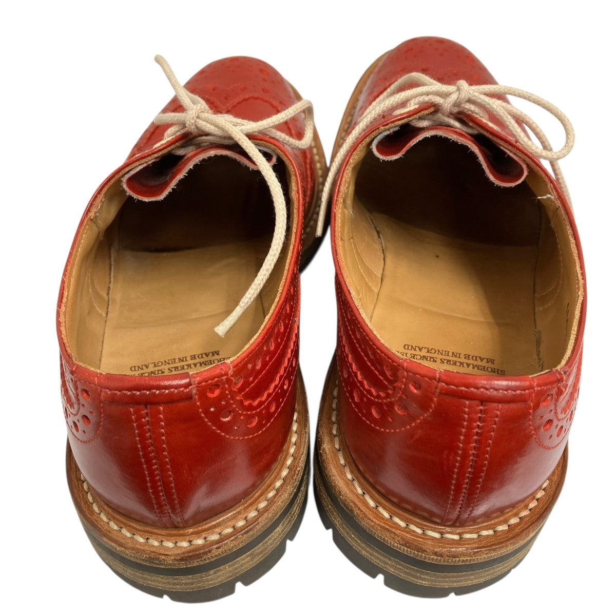 Tricker's トリッカーズ チャッカブーツ M6912 レッド レザー 靴 Tricker's(トリッカーズ) レザーシューズ レッド サイズ 7