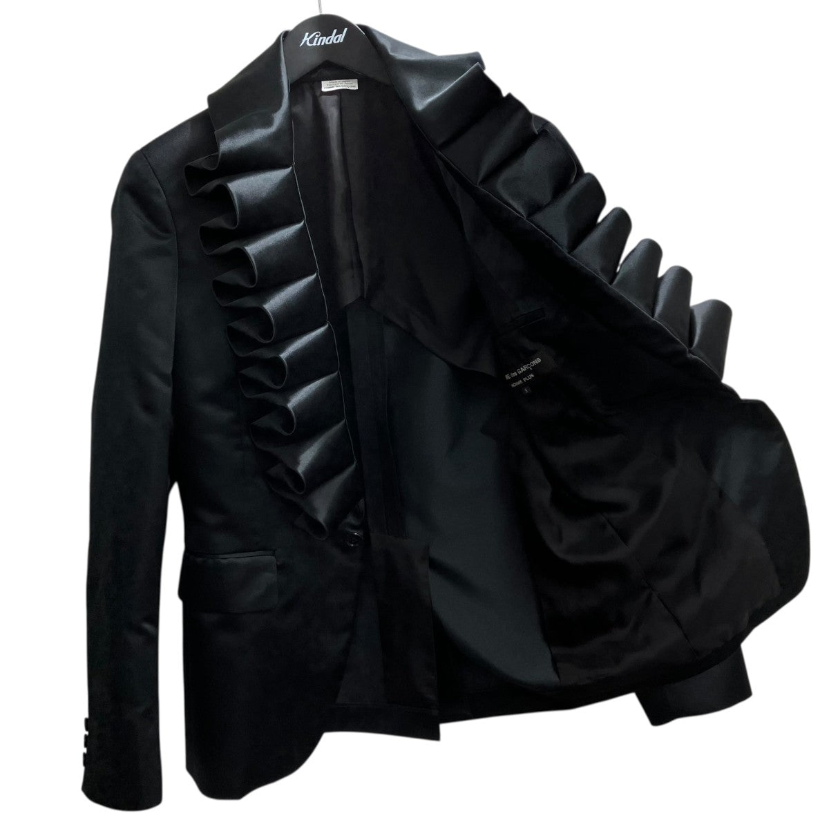 未使用 23aw 10万 ブラックコムデギャルソン ラッフル ジップ