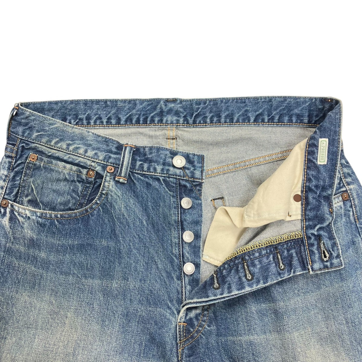 パンツ A.PRESSE Washed Denim Pants E AP-4004 32 A.PRESSE - アプレッセ Washed Denim Pants E(AP-4004)BLEACH☆8月10日