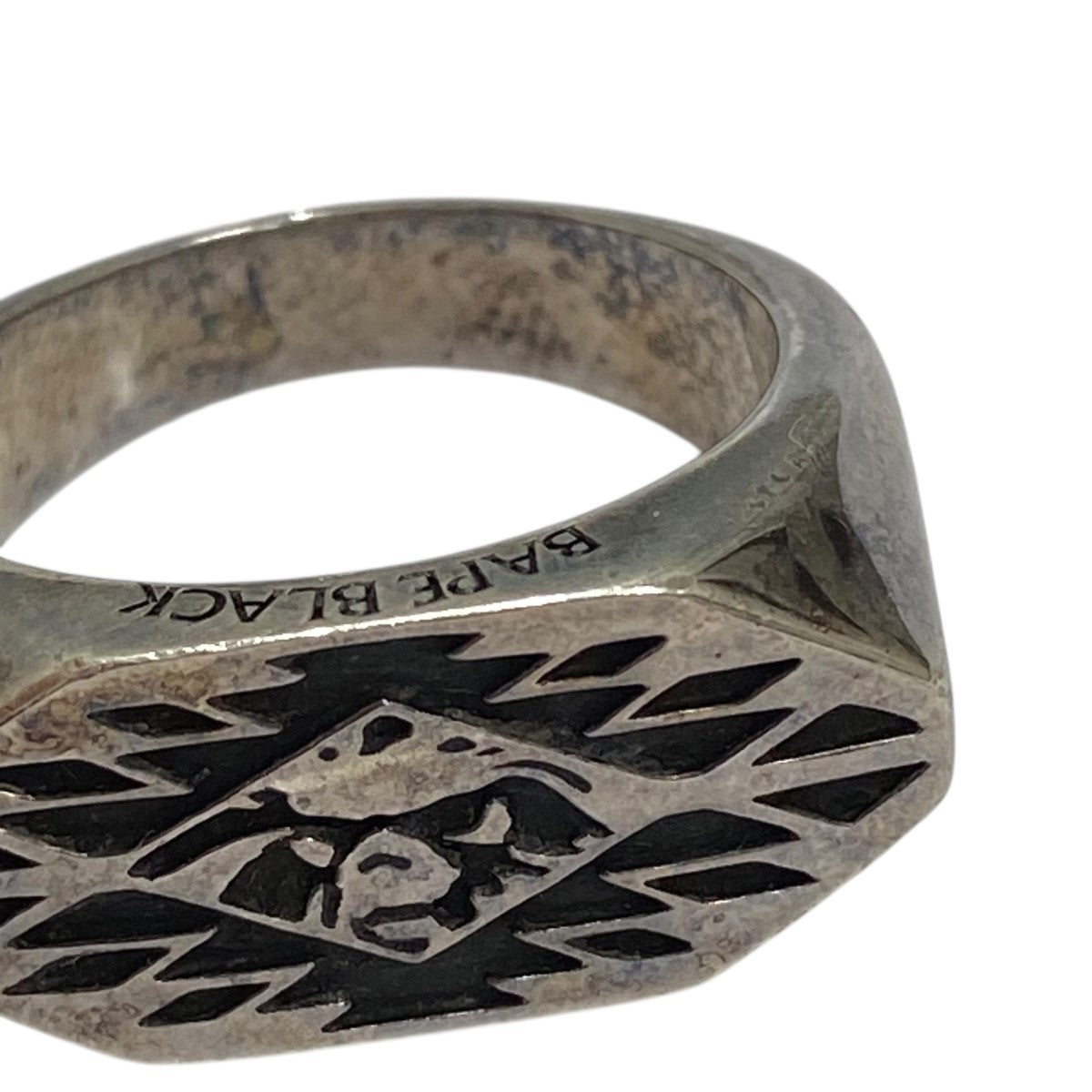 A BATHING APE(アベイシングエイプ) BAPE BLACKシルバーリング