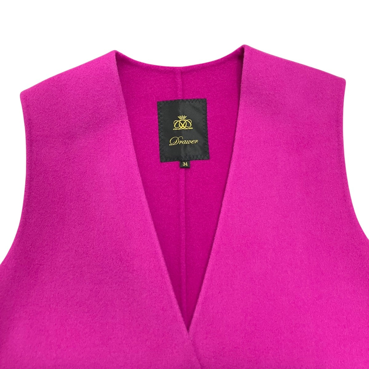 Drawer(ドゥロワー) 21年ウールケヌクVネックワンピース6526-234-1250