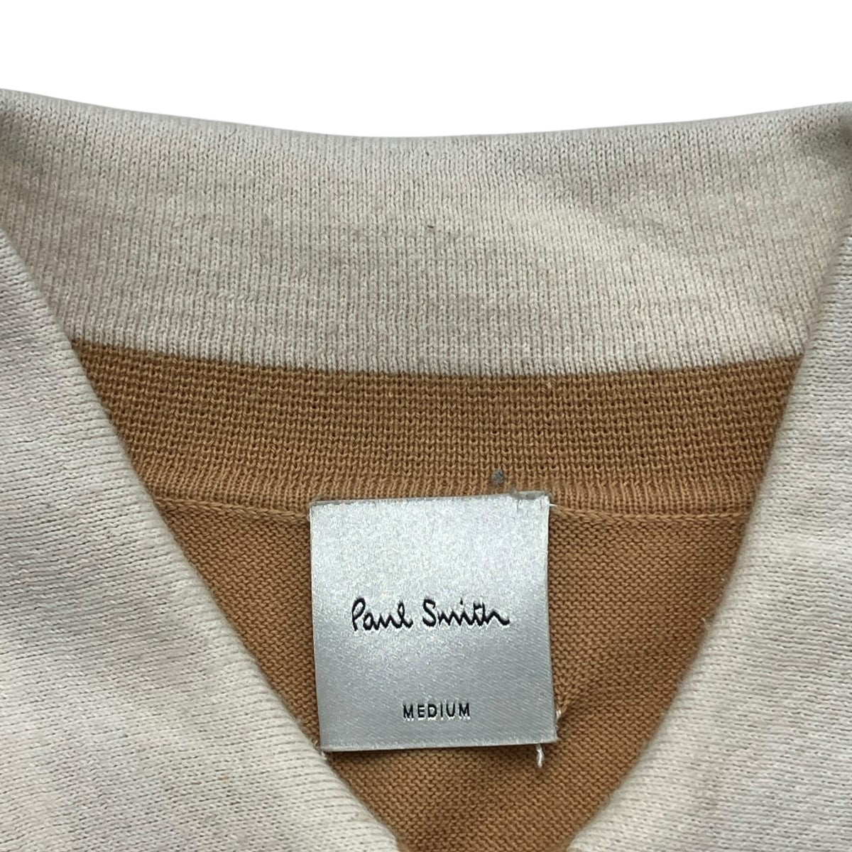 Paul Smith ニットポロシャツ147X 古着・中古-6枚目のアイテム画像