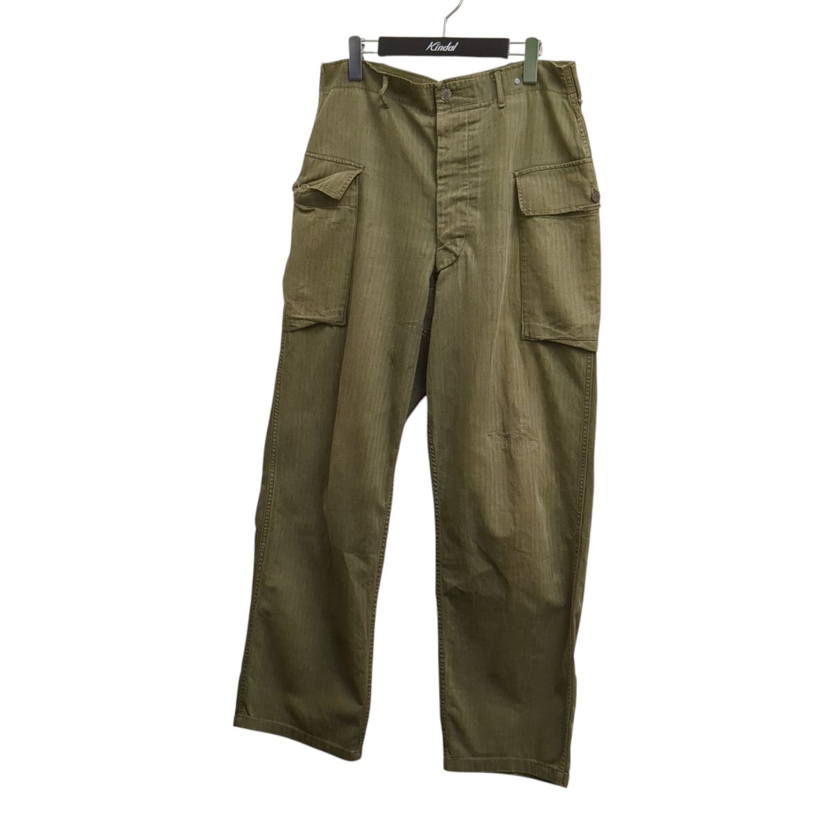 40s US ARMY M-43 HBT TROUSERSカーゴパンツ