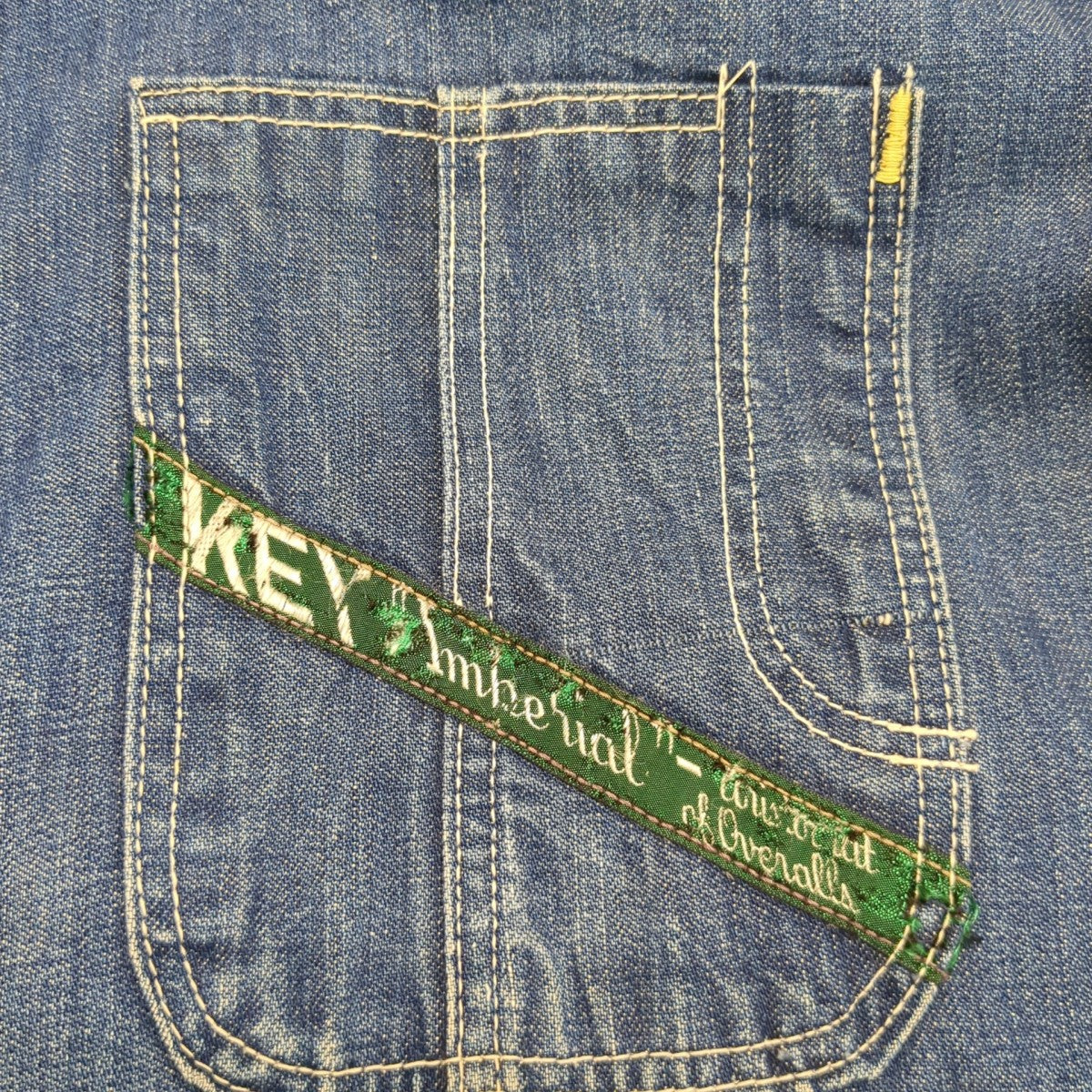 50s KEY Imperial Denim Chore Jacket FADEカバーオール