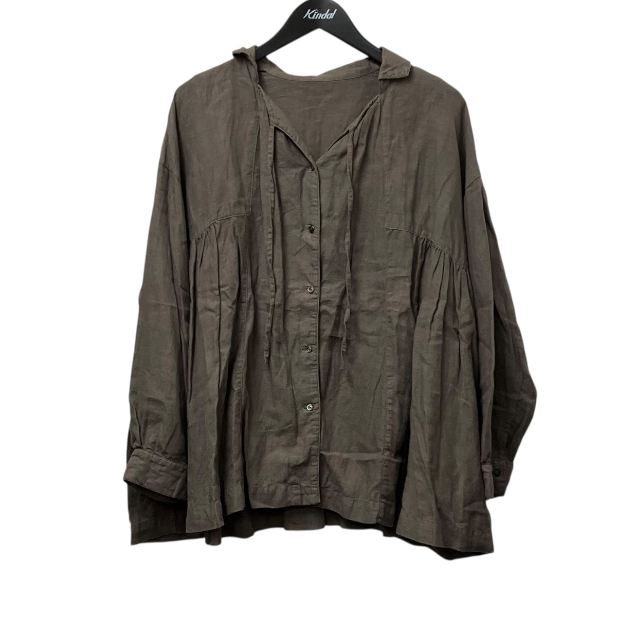 ネストローブ nest Robe リネンスクエアカラーブラウス ブラウス 01243-1157 グレー サイズ：F 8006001872464_1.jpg?v=