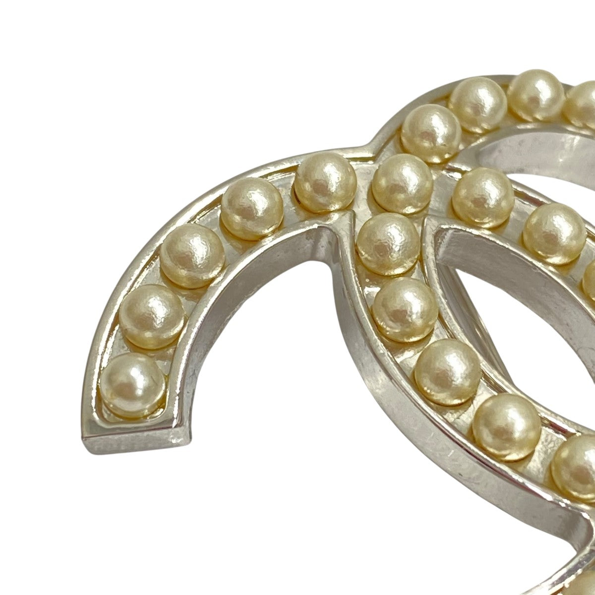 CHANEL(シャネル) ココマーク フェイクパールブローチ 03V