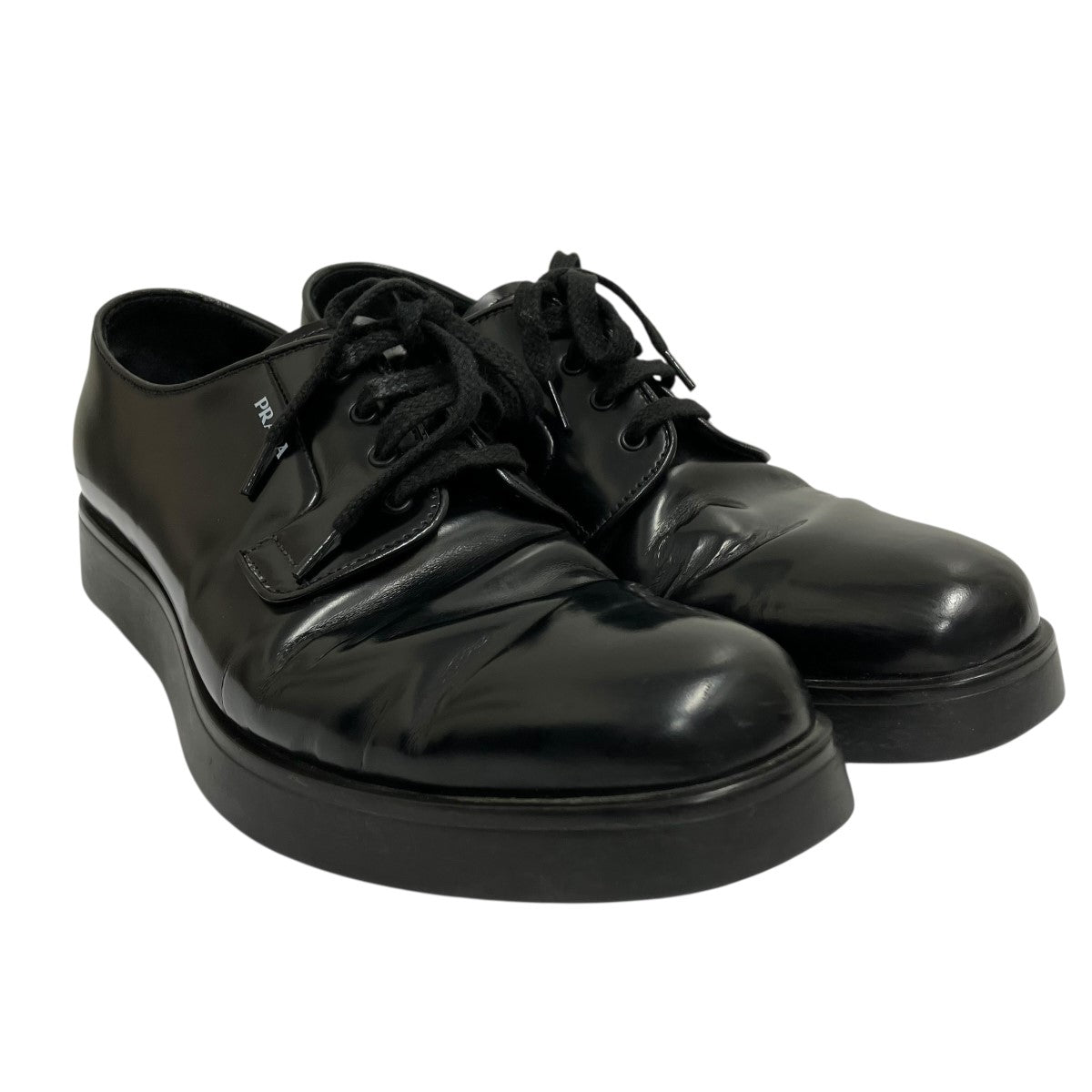 PRADA　プラダ シューズ　サイズ8 約27cm PRADA(プラダ) レザーシューズ2EG261 2EG261 ブラック サイズ 8