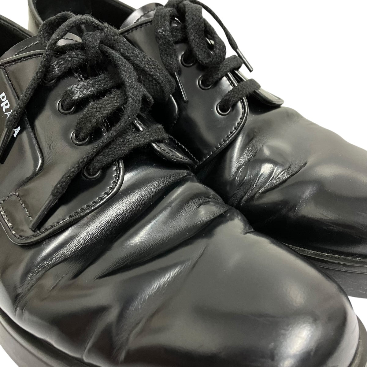 PRADA(プラダ) レザーシューズ2EG261 2EG261 ブラック サイズ 8
