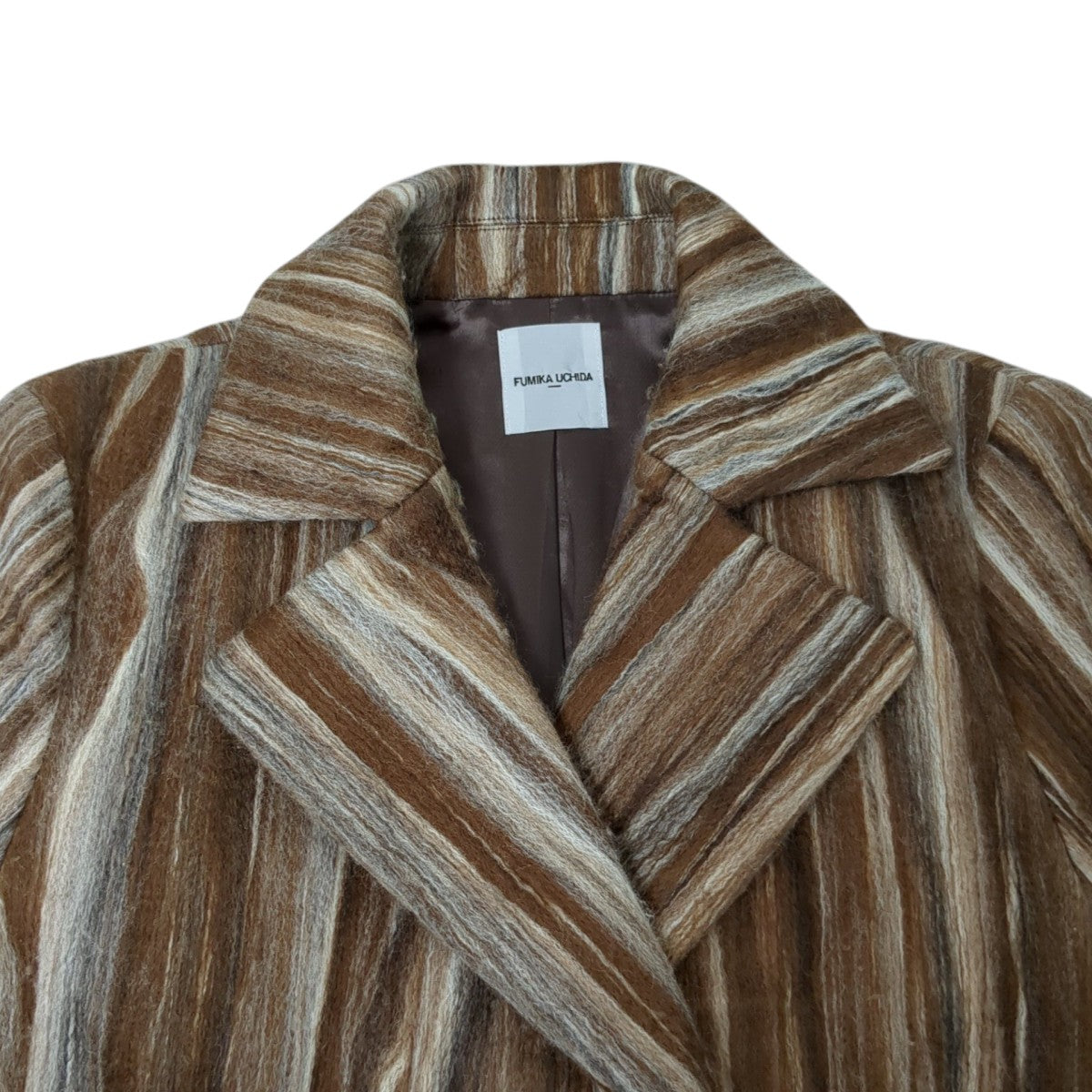 FUMIKA UCHIDA(フミカウチダ) WOOL MARBLE DOUBLE BREASTED COATコート