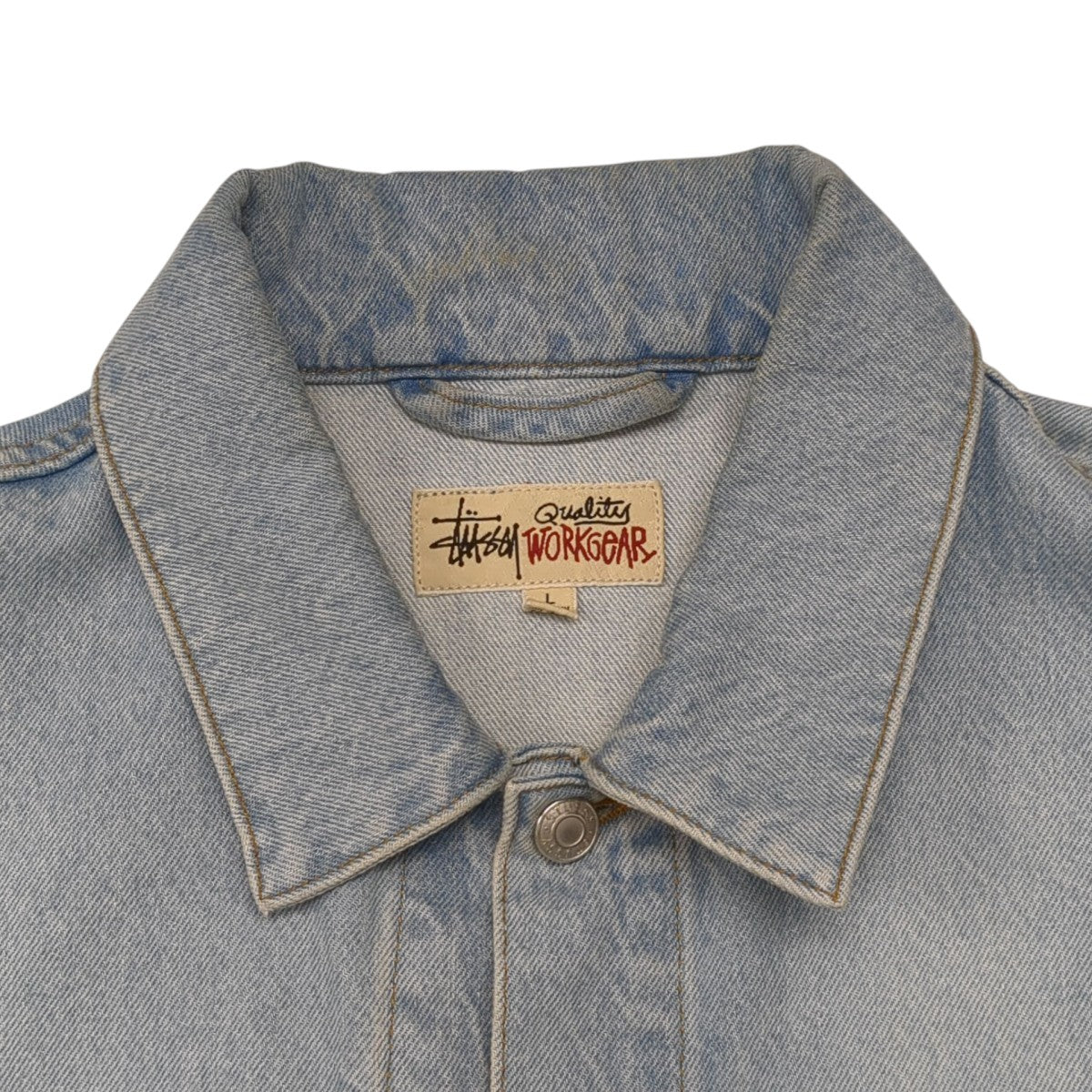 Stussy ダークデニムジャケット コーチジャケット　L stussy(ステューシー) Trucker Denim WORKGEAR JACKETデニム