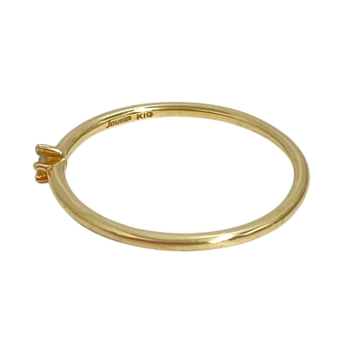 ジュエッテ ベーシック ダイヤモンド ピンキーリング K10YG ブラウンダイヤモンド ピンキーリング（032479） ｜ women