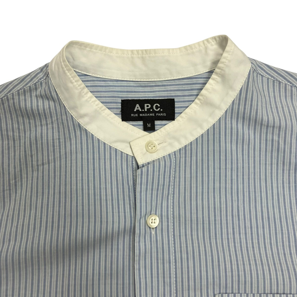 A.P.C.◆Tシャツ/S/コットン/WHT/4114423 A.P.C.(アーペーセー) / Tシャツ/S/コットン/WHT/刺繍ロゴ/日本
