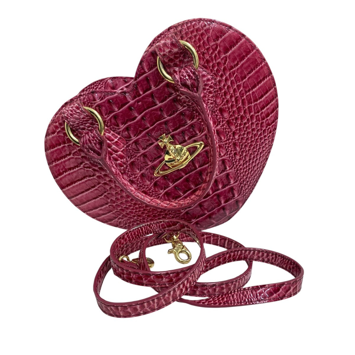 【美品】Vivienne Westwood クロコ型押 2way ショルダー Vivienne Westwood(ヴィヴィアンウエストウッド) クロコ型押し