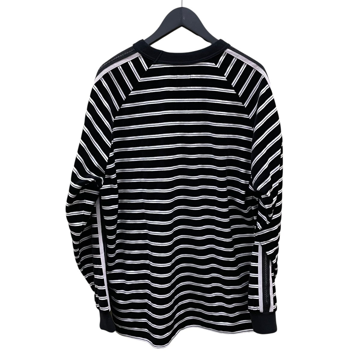 マスターマインドワールド★19AW バックスカルベロアボーダーカットソー kanellmidship-6.jpg