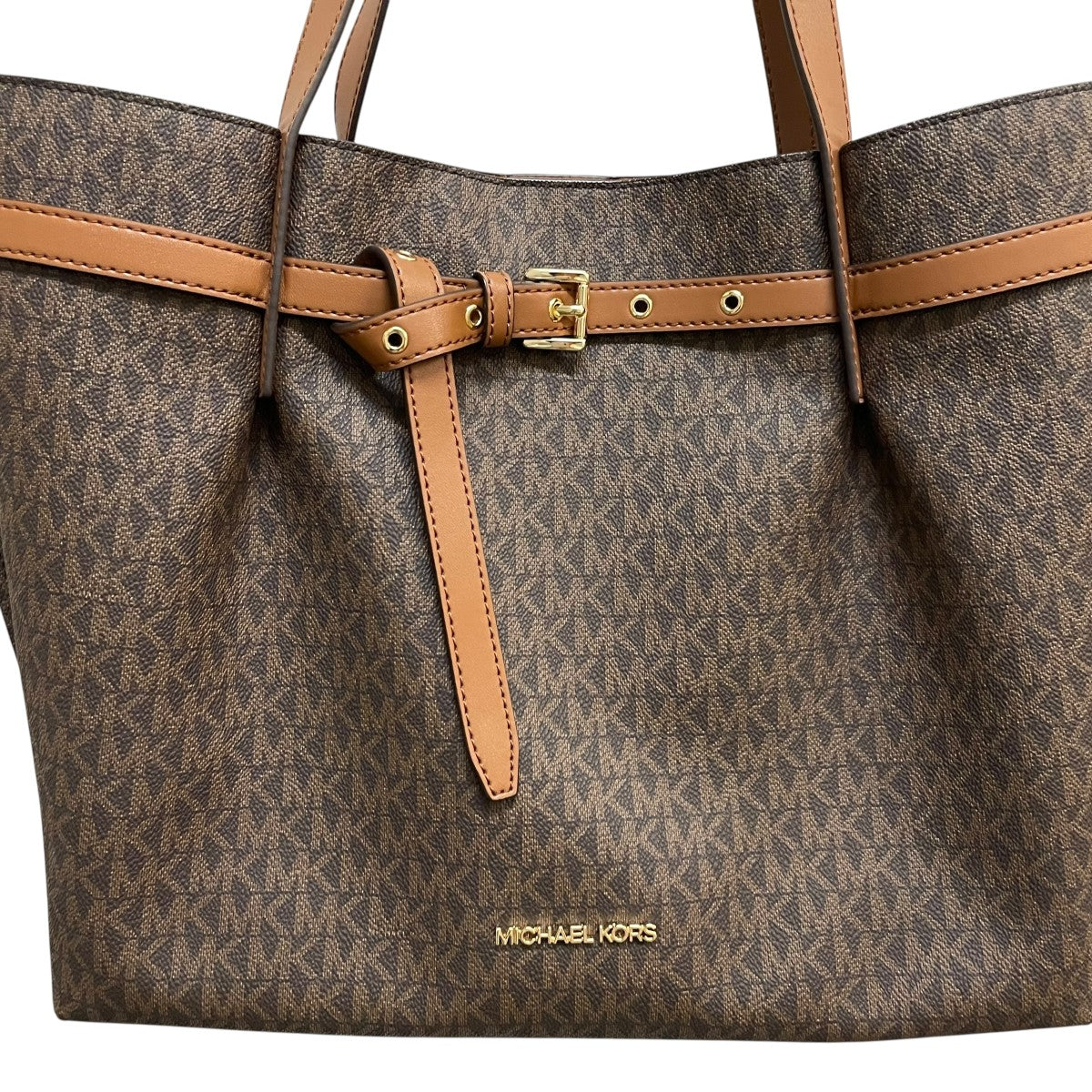 <新品未使用>MICHEAL KORS/エミリア/トートバッグ/バニラ&ブラック 新品未使用>MICHEAL KORS/エミリア/トートバッグ/バニラ
