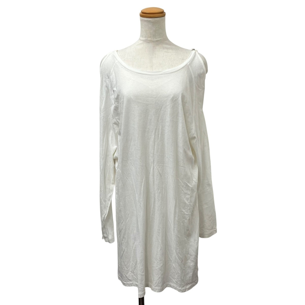 未使用　Maison Margiela サテンシャツワンピース セール】MM6 シャツ S52CT0780 S78374 サテン ワンピース