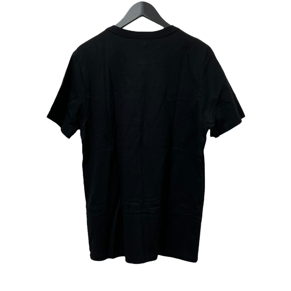 [AMI]ロゴブロダリーTシャツ ブラック AMI Paris ロゴ Tシャツ | ブラック | FARFETCH JP