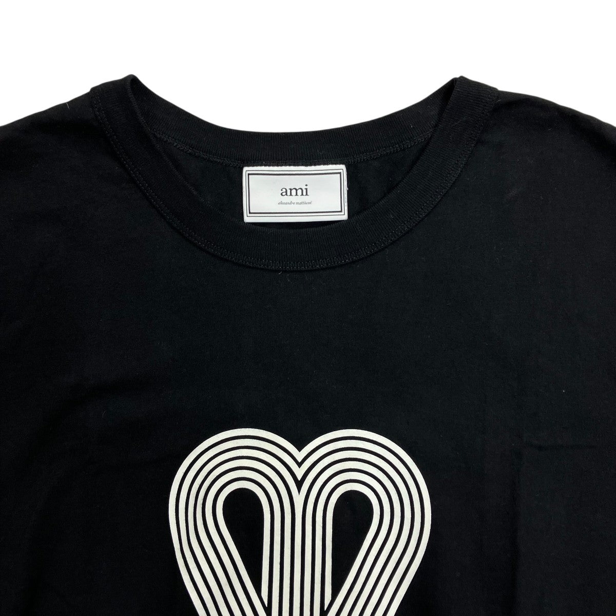 Ami tシャツ ami(アミ) ハートロゴ刺しゅうTシャツE22UTS002 E22UTS002