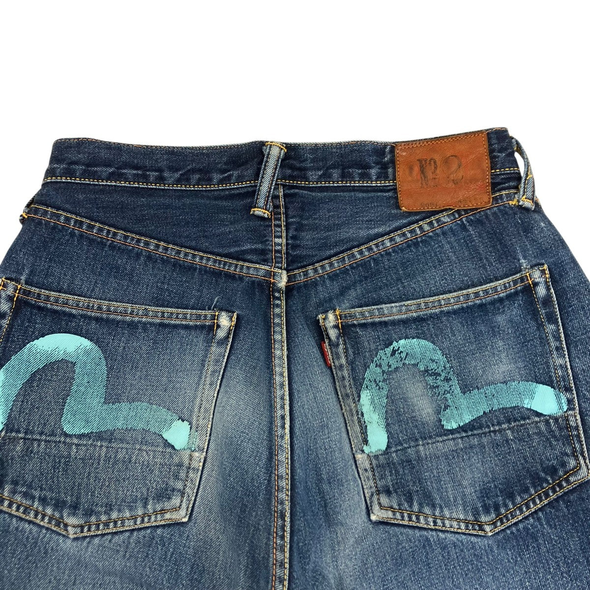 EVISU エヴィス デニムパンツ ビッグカモメ インディゴ 34x35 EVISU(エヴィス) カモメデニムパンツ インディゴ サイズ 32×35