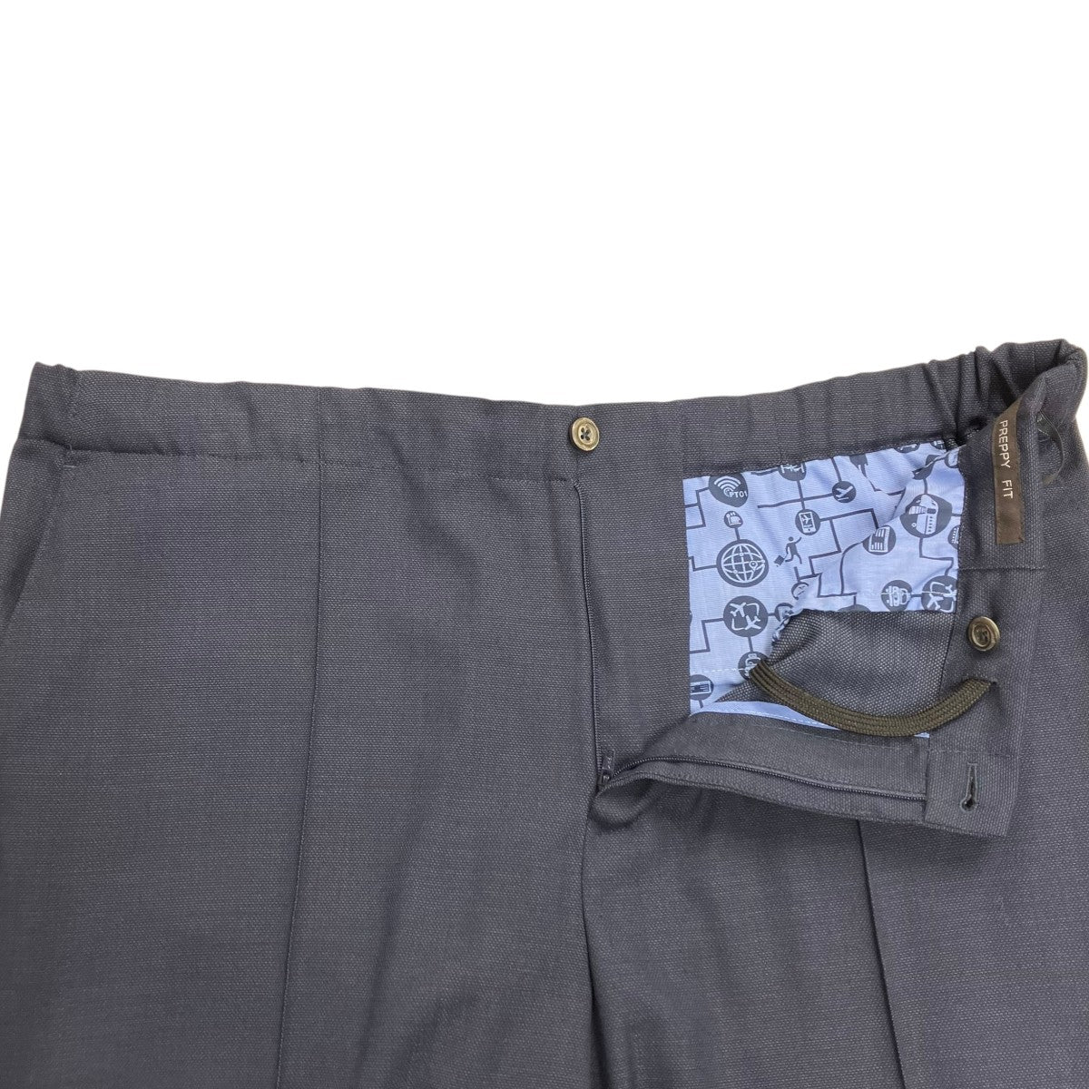 【美品】PT01 PREPPY FIT テーパード イージー スラックス 46 PT01(ピーティーゼロウーノ) PREPPY FITイージーパンツPT01 PT01