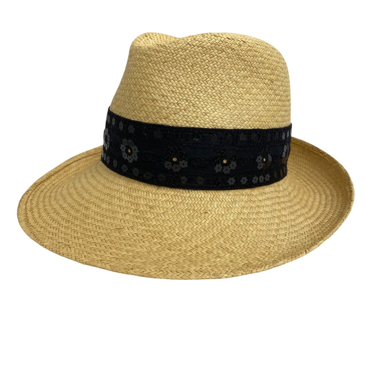 CHANEL ストローハット 古着・中古-1枚目のアイテム画像