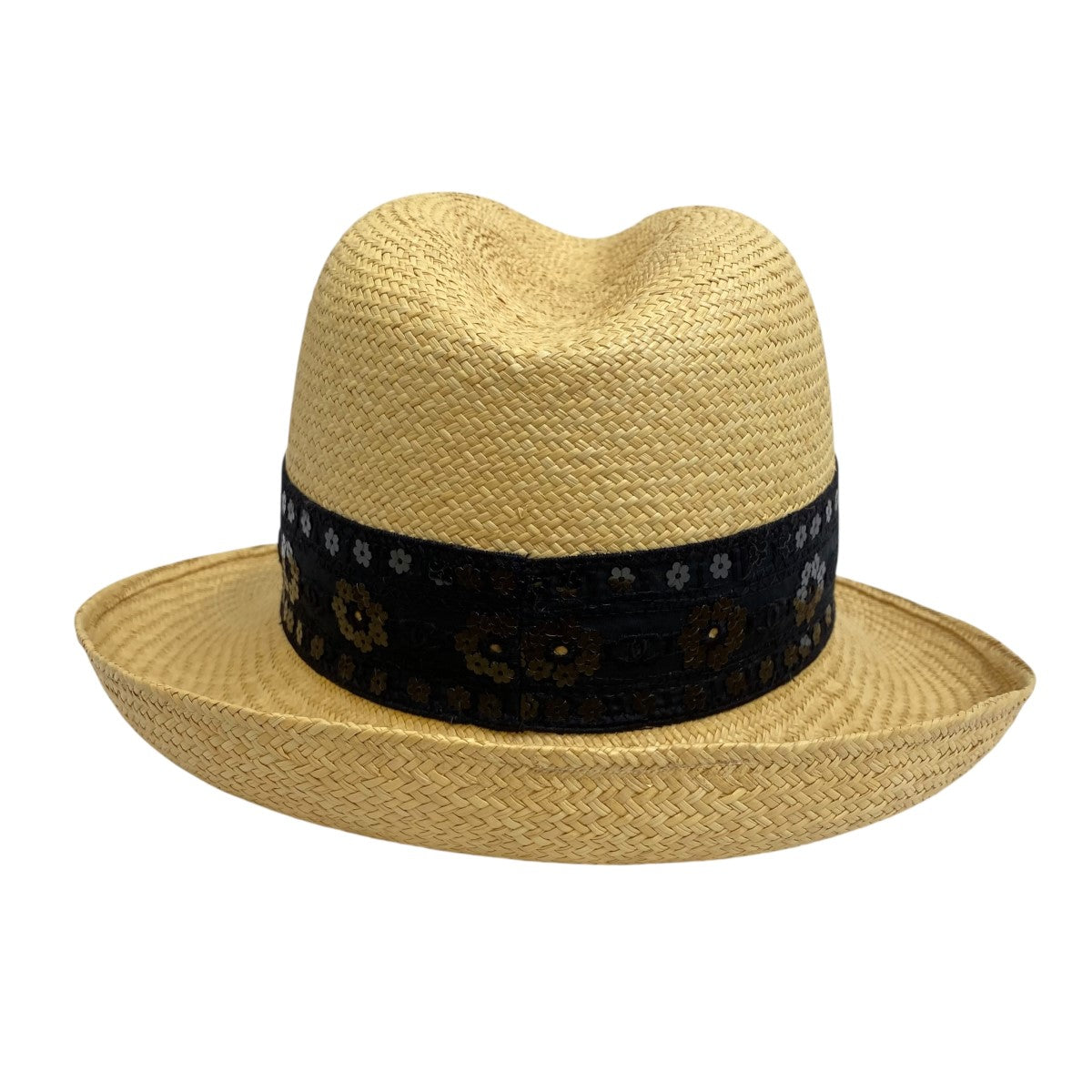 CHANEL ストローハット 古着・中古-2枚目のアイテム画像