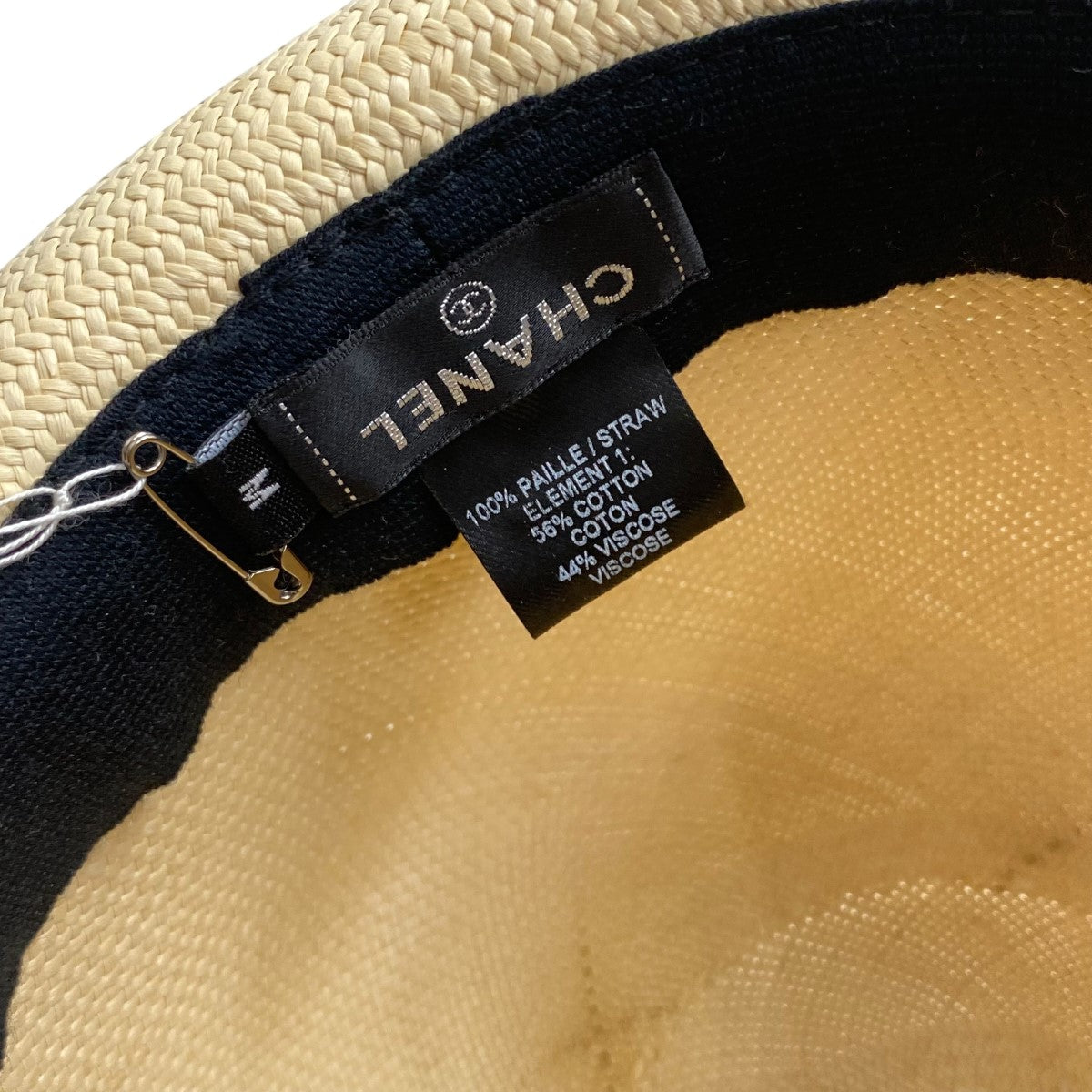 CHANEL ストローハット 古着・中古-6枚目のアイテム画像