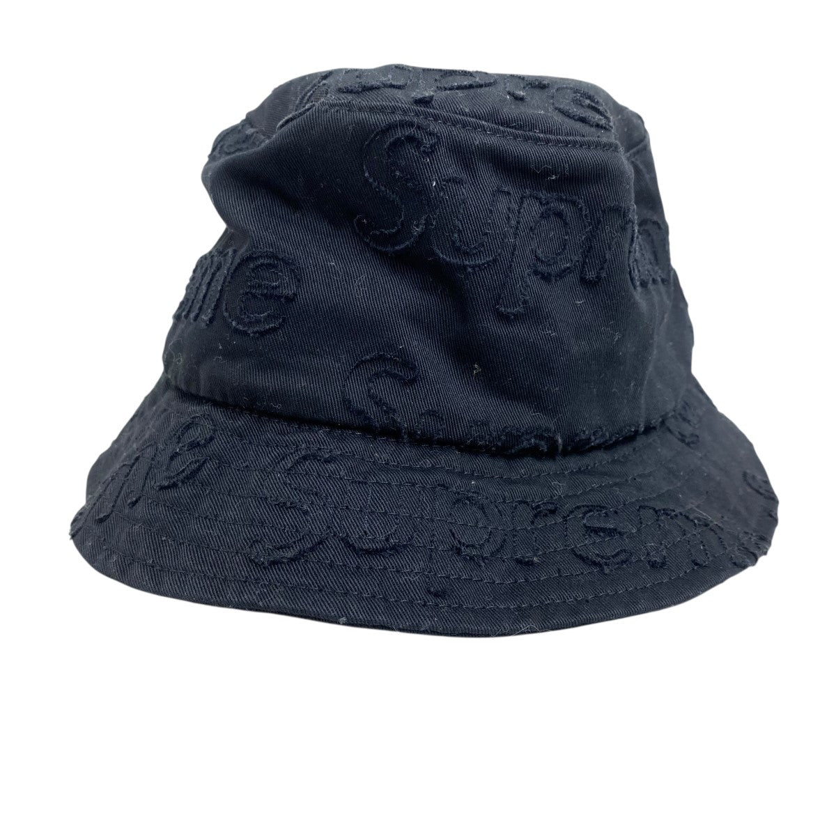 Supreme(シュプリーム) LASERED TWILL CRUSHERハット ブラック