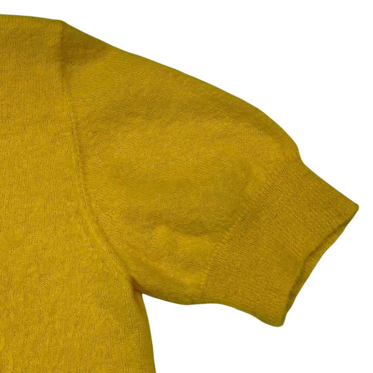 マカフィー MACPHEE 24AW アルパカシャギー ポロプルオーバー ニットポロシャツ 12-02-44-02110 イエロー サイズ：S MACPHEE(マカフィー) 24AWアルパカシャギー ポロプルオーバー